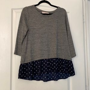 Peplum bottom sweater